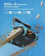 WYBOT Robotic Pool Cleaner, Ultra Strong Suction, Wall Climb Pool Vacuum with Remote Control - Image 7