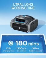 WYBOT Cordless Wall Climbing Robotic Pool Cleaner with Intelligent Path Cleaning - Image 3