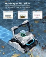 WYBOT Robotic Pool Cleaner, Ultra Strong Suction, Wall Climb Pool Vacuum with Remote Control - Image 4